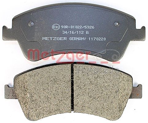 METZGER 1170220 Bremsbelagsatz, Scheibenbremse